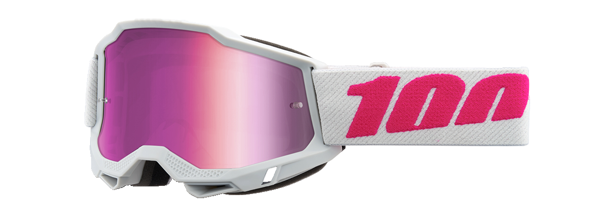 100% Accuri 2 Goggles - Keetz - Pink Mirror 50014-00019 - Howling Moto