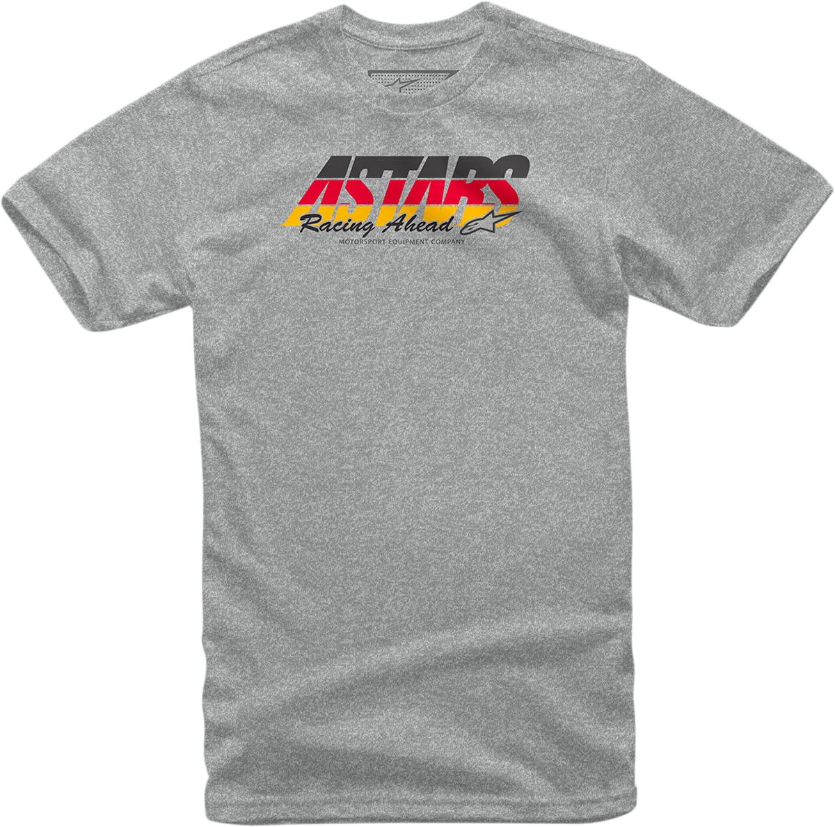 Alpinestars Split Time Heather Gray T-Shirt in 2XL, made of comfortable cotton blend fabric, with a casual fit and logo detail.