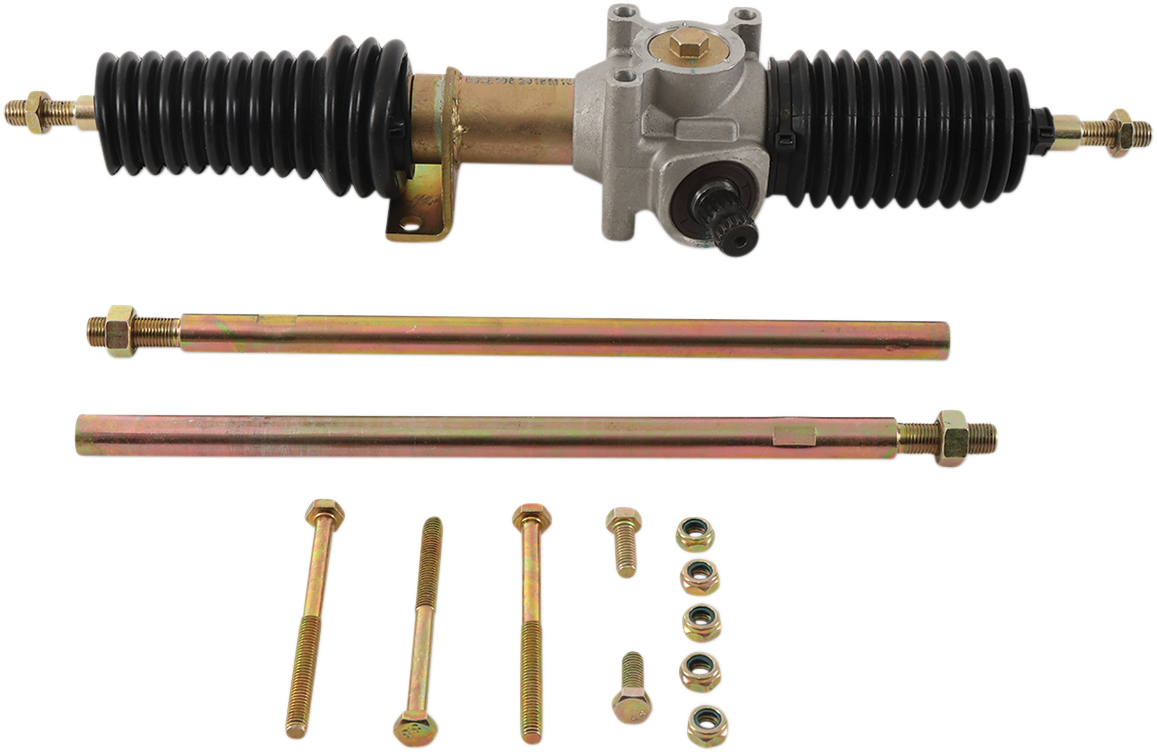 Moose Offroad steering rack 51-4003 replacement assembly with tie rods and inner tie ends for off-road vehicles.