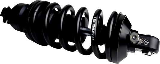 Legend Suspension Revo-A mono shock for M-Eight Softail models, 13-inch heavy-duty suspension part with durable construction.