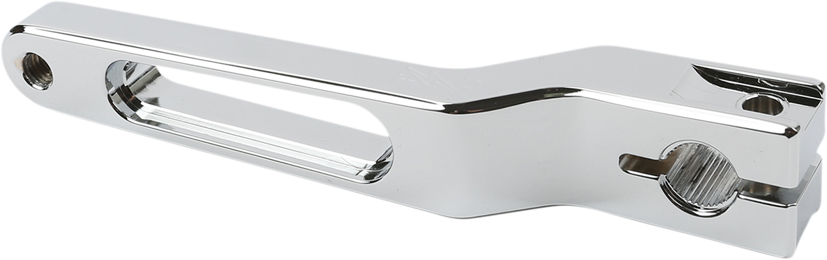 Chrome THRASHIN SUPPLY CO. TSC-2903-3 shifter lever for improved gear shifting performance, shown in close-up view.
