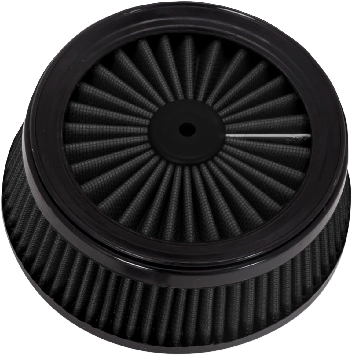 Black Vance & Hines VO2 Air Filter replacement part for motorcycle engines, with visible filter element and brand logo.