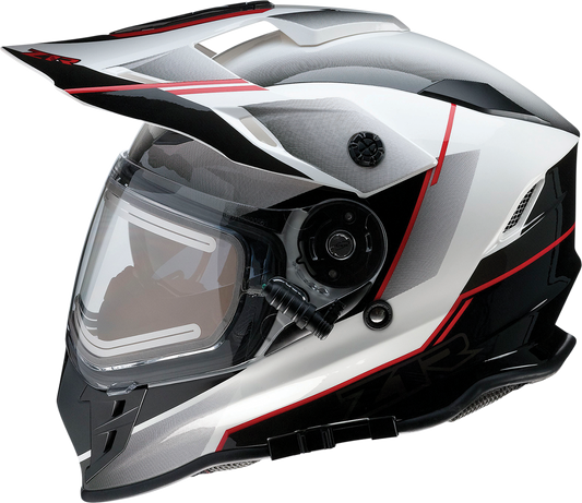 Z1R, Z1R Range Snow Helmet Bladestorm Electric Dual Pane Black/Red/White Small 0101-14054