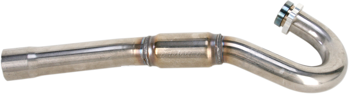 FMF PowerBomb motorcycle exhaust header with high-performance design, enhanced power, and sound dampening features.