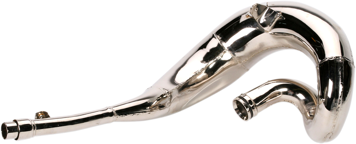 FMF Fatty Pipe 020104 motorcycle exhaust system with high-performance muffler and polished metal finish.