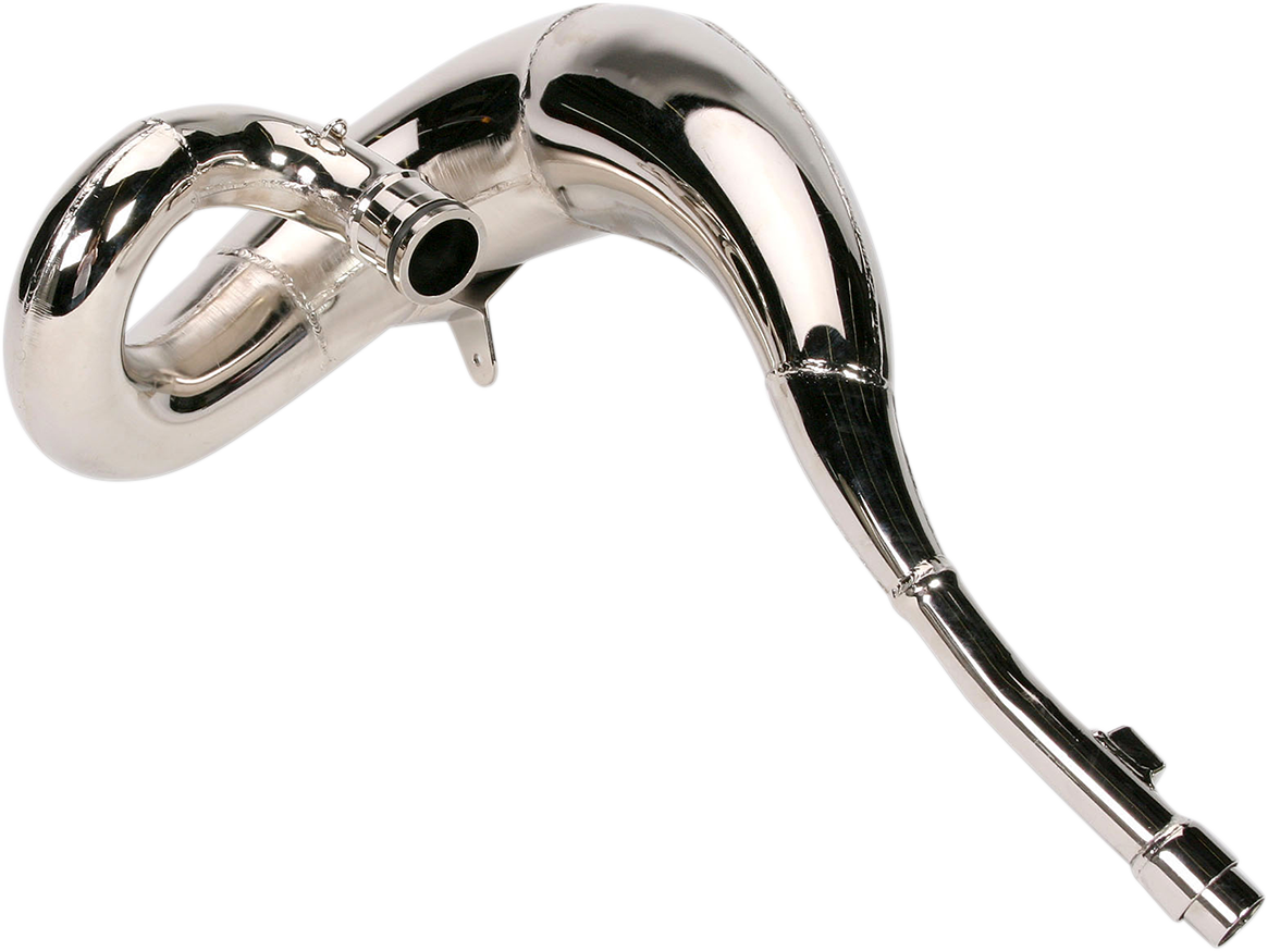 FMF Fatty Pipe 020109 motorcycle exhaust system, high-performance FMF exhaust with metallic finish and mounting hardware visible.