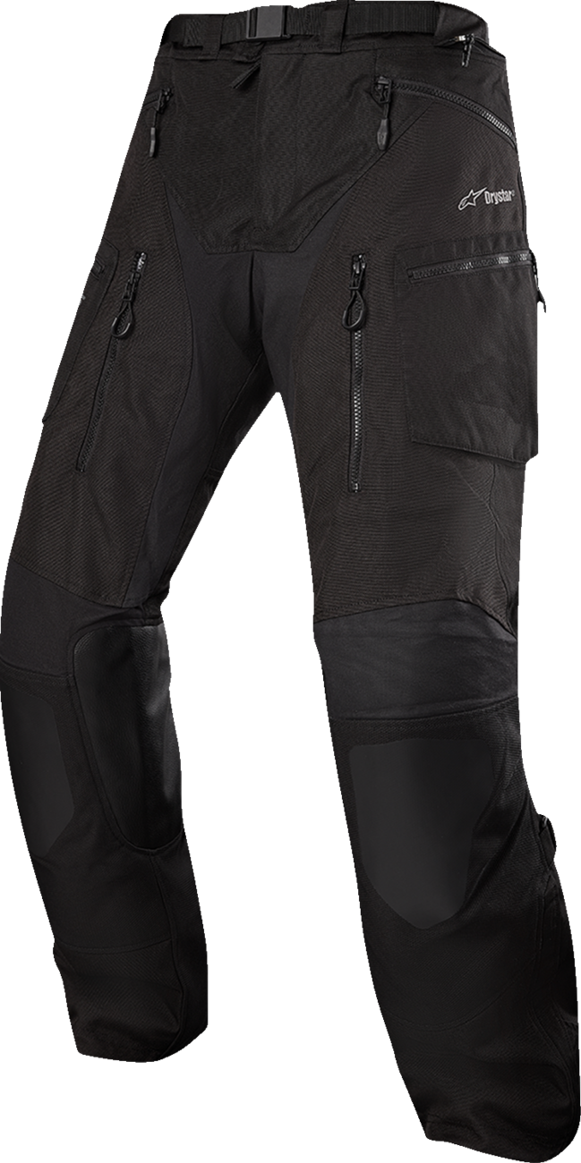 Alpinestars Ardent 3-in-1 adventure touring pants in black, small size, featuring durable fabric and adjustable straps.