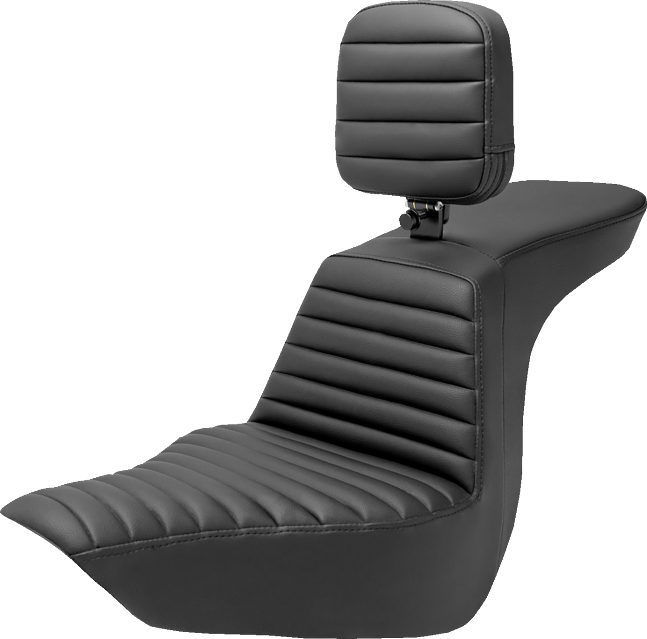 SADDLEMEN Tour Step-Up Seat with Rider Backrest and Tuck-n-Roll design for FLSB/FXLR 2018-2023 motorcycle, by Bill's Exhausts.