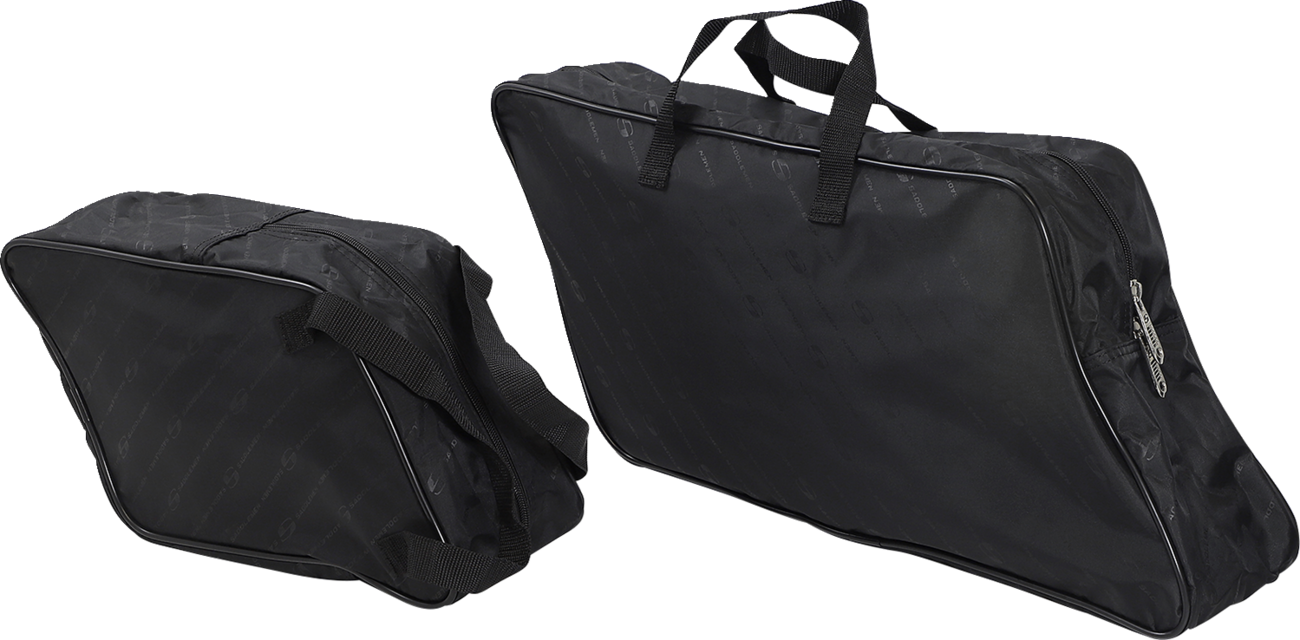 Bill's Exhausts Saddlebag Liner for SADDLEMEN Cube saddlebag, designed to protect and organize contents inside the motorcycle seat bag.