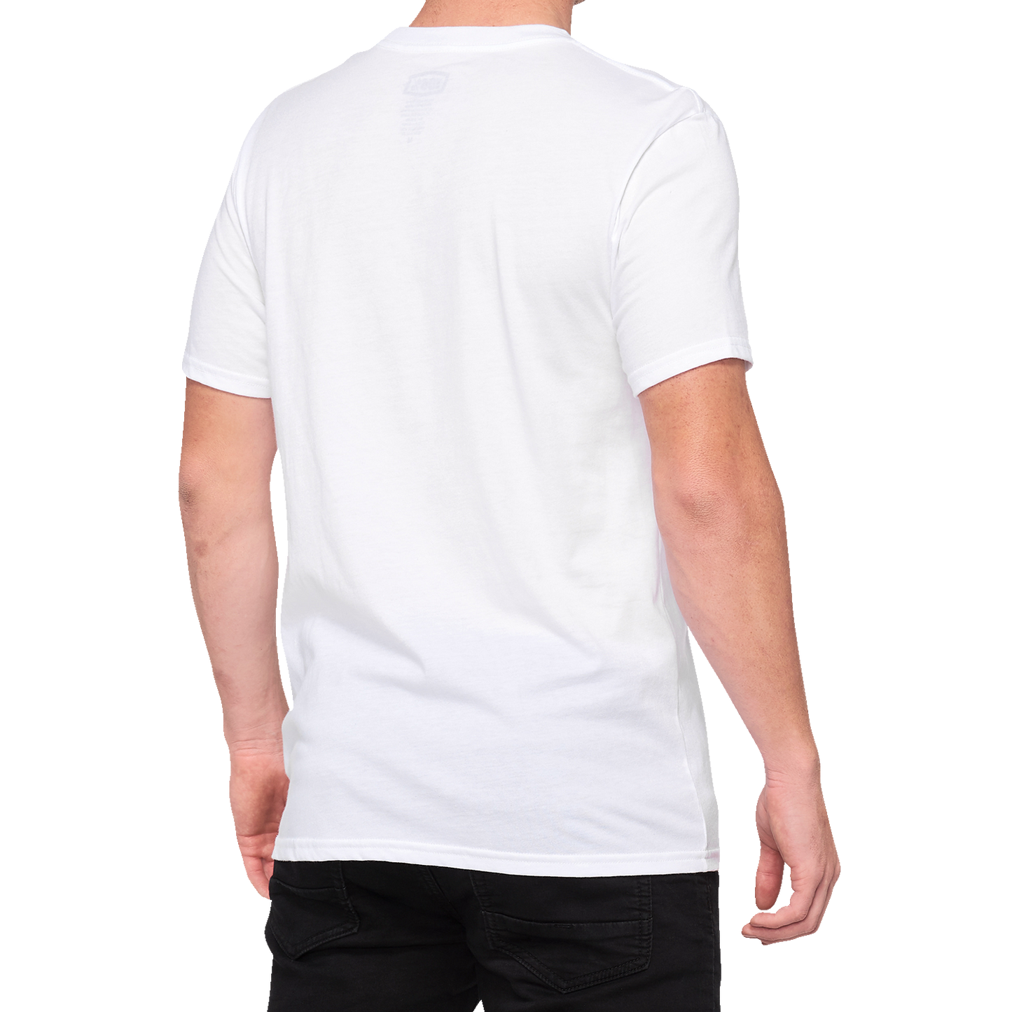 White 100% Icon T-Shirt by Bill's Exhausts in XL size, featuring a simple, clean design with the brand logo on the front.