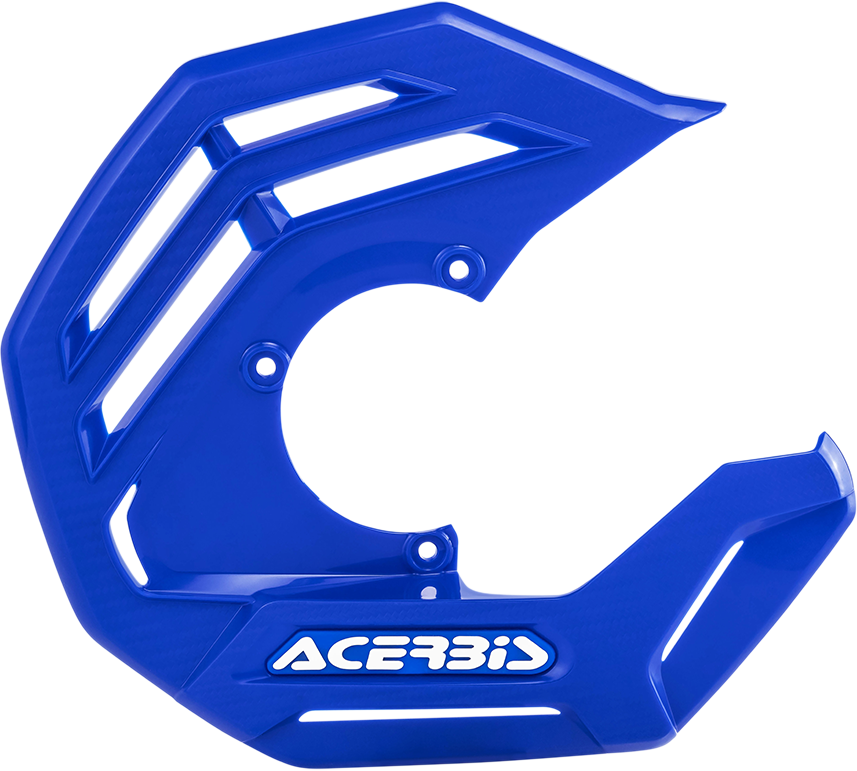 Acerbis X-Future disc cover for YZ Blue motorcycle, designed as a durable body part with the Acerbis logo visible.