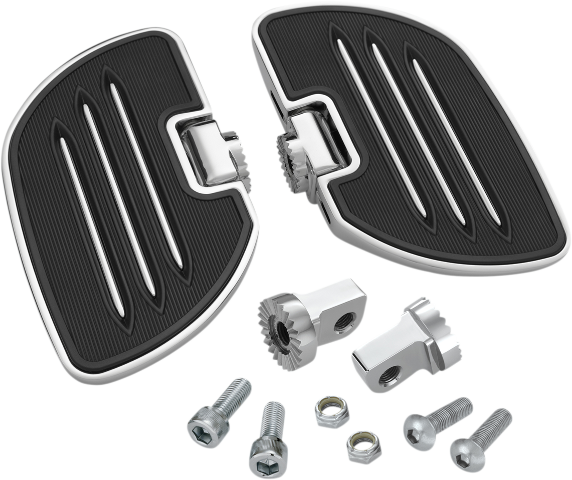 Bill's Exhausts SHOW CHROME Commander Highway Boards 21-913 engine part, chrome finish, detailed metal construction for motorcycle upgrade