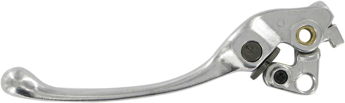 Adjustable motorcycle clutch lever by PARTS UNLIMITED, model 53180-MZ1-792, with metal and rubber components.