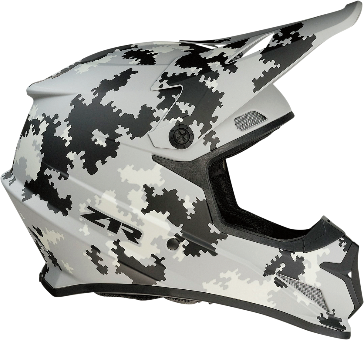 Z1R, Z1R Rise Helmet - Digi Camo Gray 2XL - Injection Molded Polycarbonate Shell with Advanced Ventilation