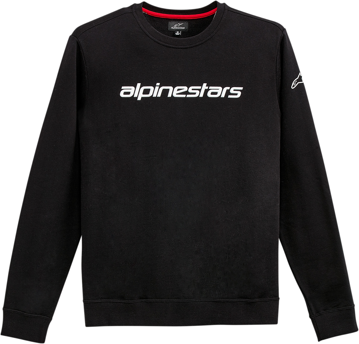 ALPINESTARS, Alpinestars Linear Crew Fleece - Black/White, XL (Part Number 1212513241020XL)