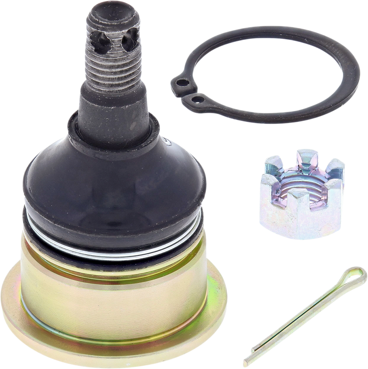 Heavy-duty MOOSE OFFROAD Ball Joint Kit 42-1029-HP with metal components, designed for off-road vehicle suspension upgrades.