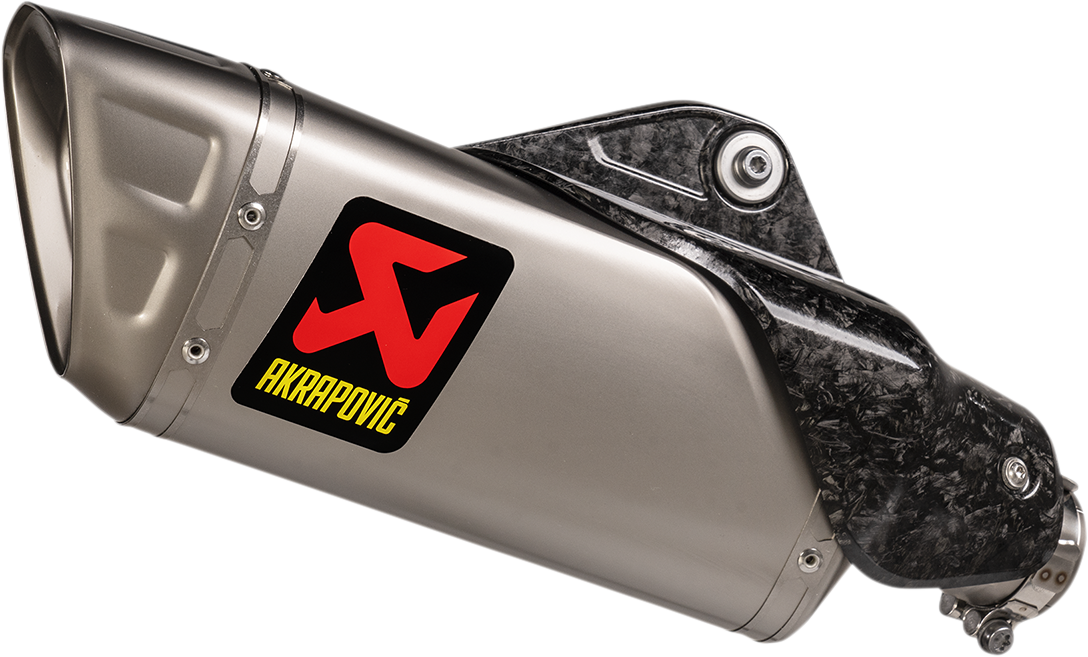 AKRAPOVIC Slip-On Line Muffler for Yamaha Y10 - Titanium S-Y10SO20-HAPLT