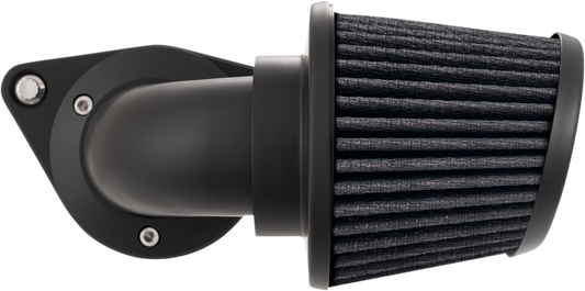VANCE & HINES VO2 Falcon Air Intake Kit in matte black for motorcycle, showcasing the sleek air filter and intake components.