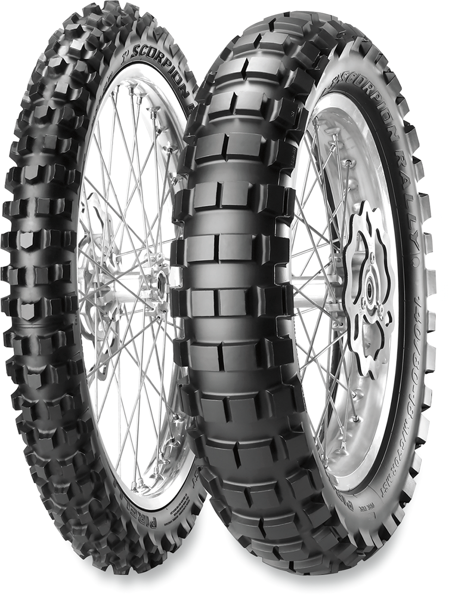 PIRELLI Scorpion™ Rally Front Tire 110/80R19 – High-Performance Off-Road Motorcycle Tire
