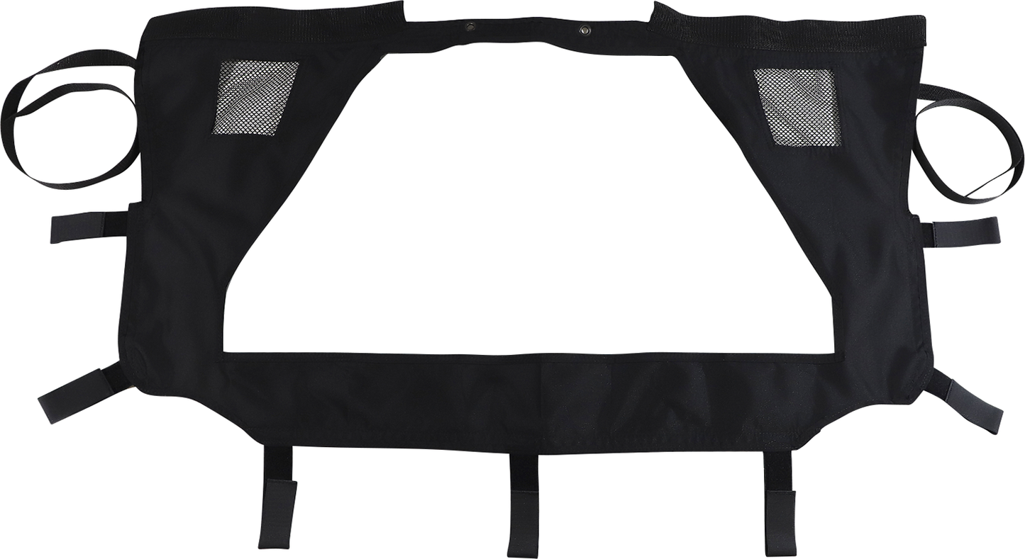 Moose Offroad rear windscreen for RZR Pro XP, model PROXPRW-11, showing clear, durable polycarbonate construction with mounting edges.