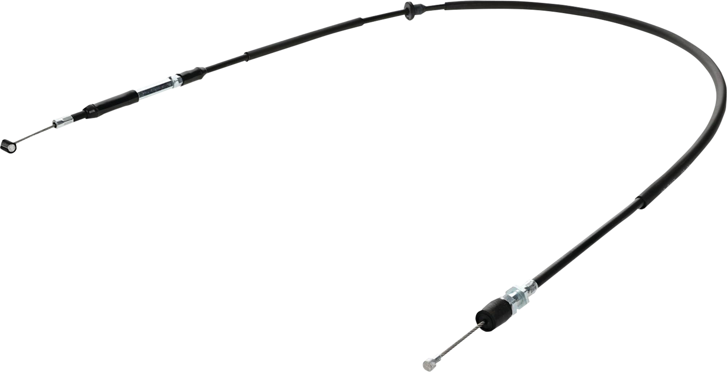 Black vinyl clutch cable by MOOSE OFFROAD for Honda motorcycles, featuring durable construction and precise fit.