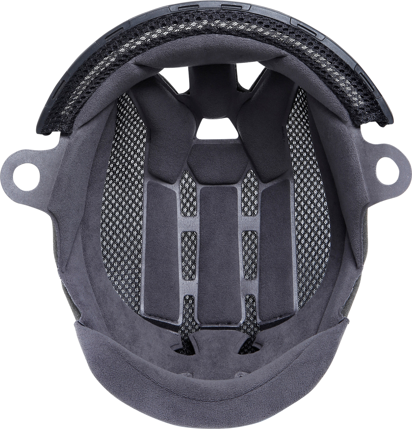 AGV Tourmodular gray helmet liner, XL size, replacement part for AGV motorcycle helmets, soft fabric interior for comfort and fit.