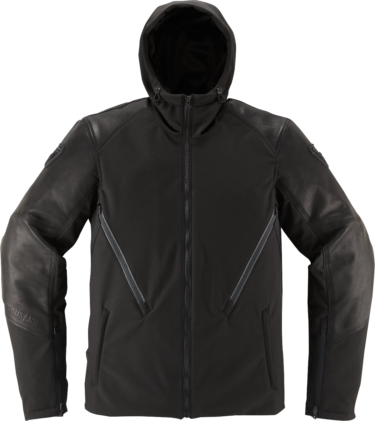 Black ICON Basehawk2™ motorcycle jacket in 2XL with durable sport fit design and impact protection, suitable for riding gear.