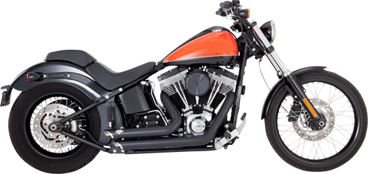 VANCE & HINES, Vance & Hines Shortshots Staggered Exhaust System - Matte Black with PCX Technology Part 47325