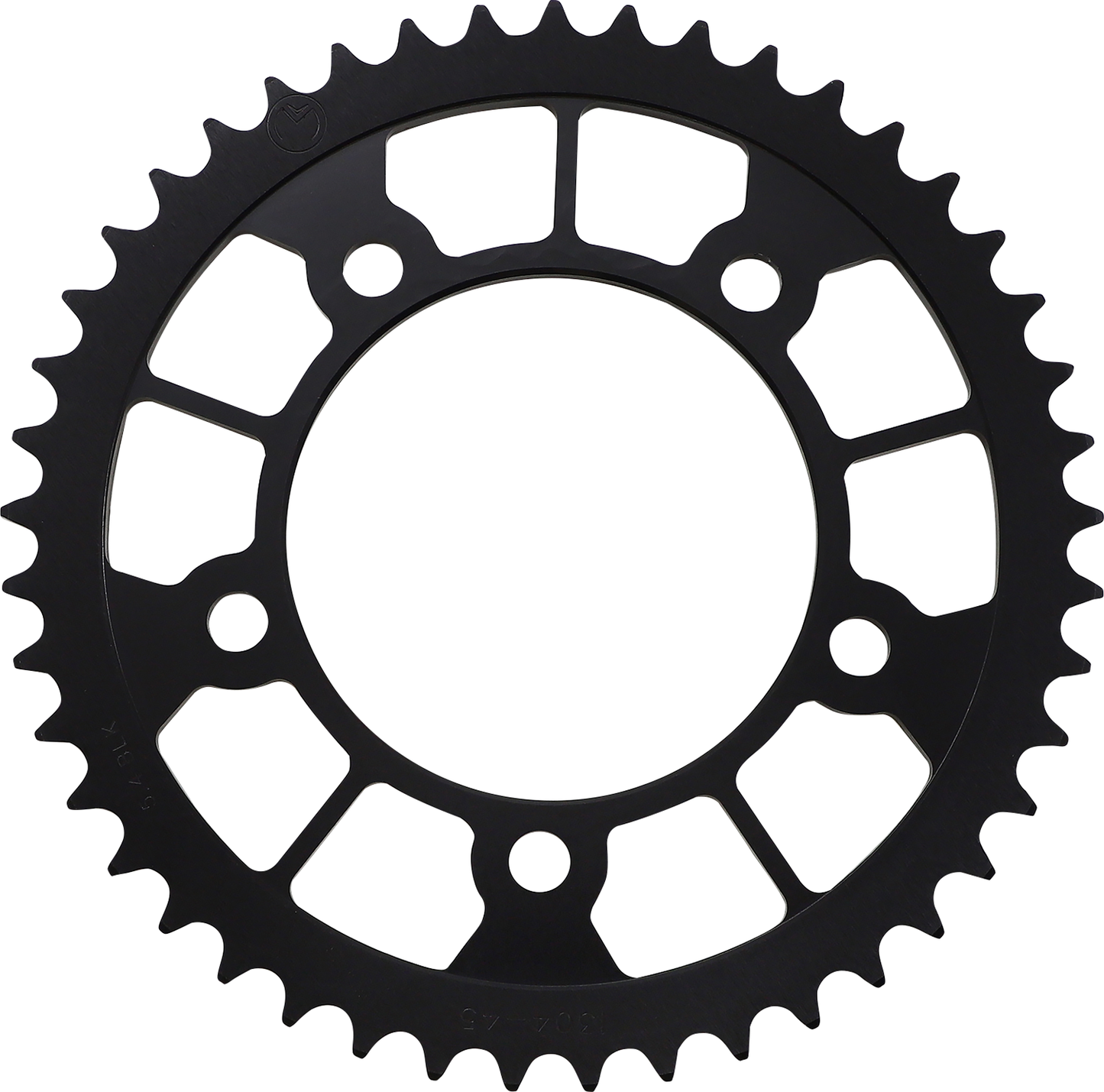 Moose Offroad 45-tooth rear sprocket for Honda ATV, durable metal construction with gear teeth design.