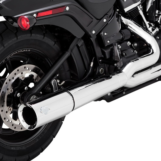 VANCE & HINES Pro Pipe exhaust system in chrome for motorcycles, featuring polished chrome finish and sleek design.