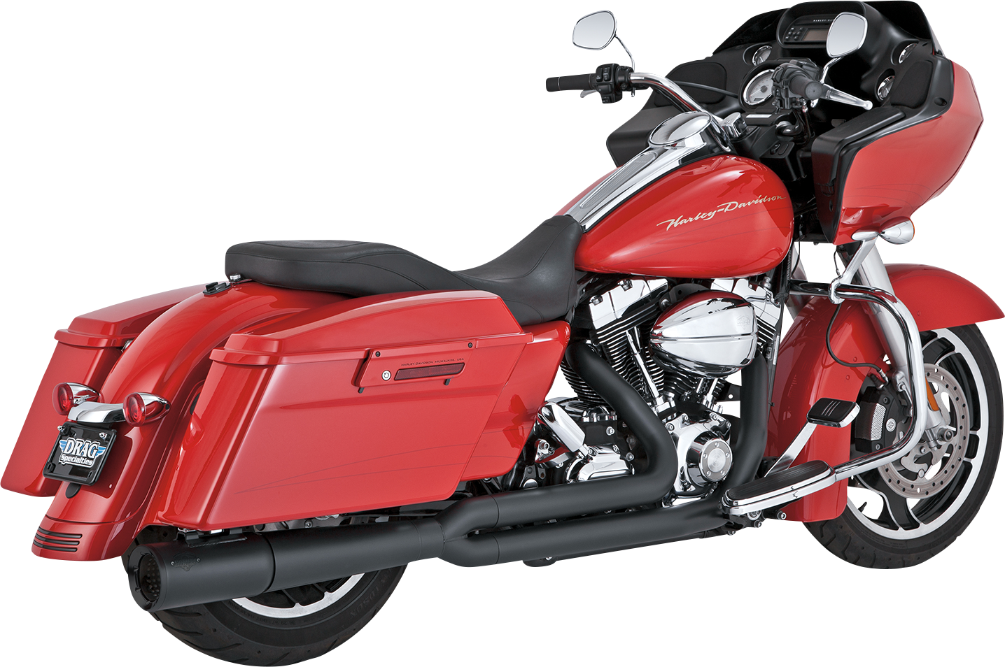 VANCE & HINES Pro Pipe exhaust system with PCX™ technology in black, featuring sleek, high-performance motorcycle exhaust components.