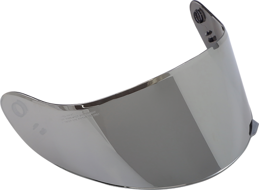 Z1R Youth Warrant Mirror Shield part 0130-1006 showing a clear, reflective motorcycle shield with mounting hardware.
