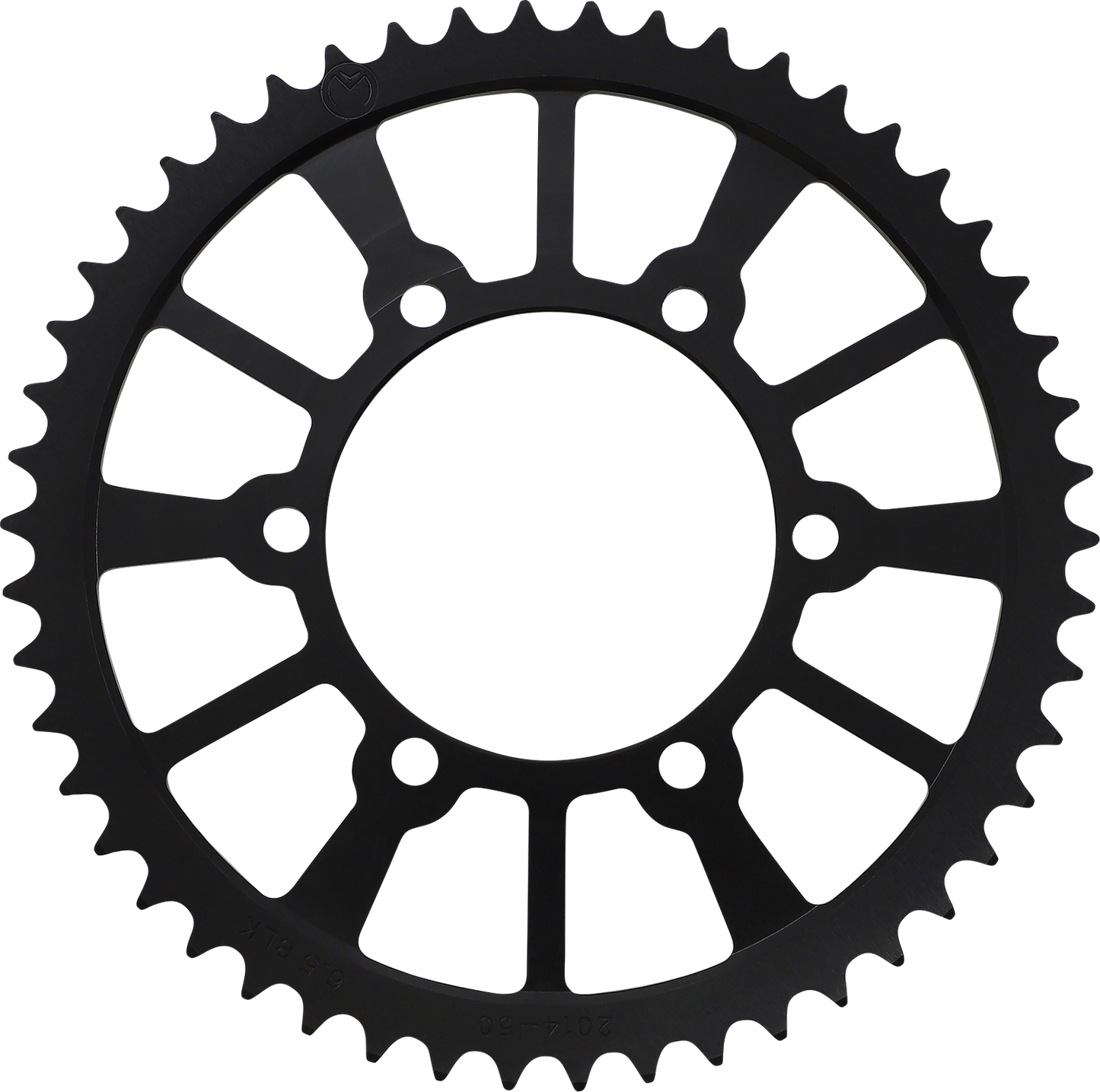 Moose Offroad 50-tooth rear sprocket for ATV and dirt bikes, featuring durable metal construction and precise gear teeth design.
