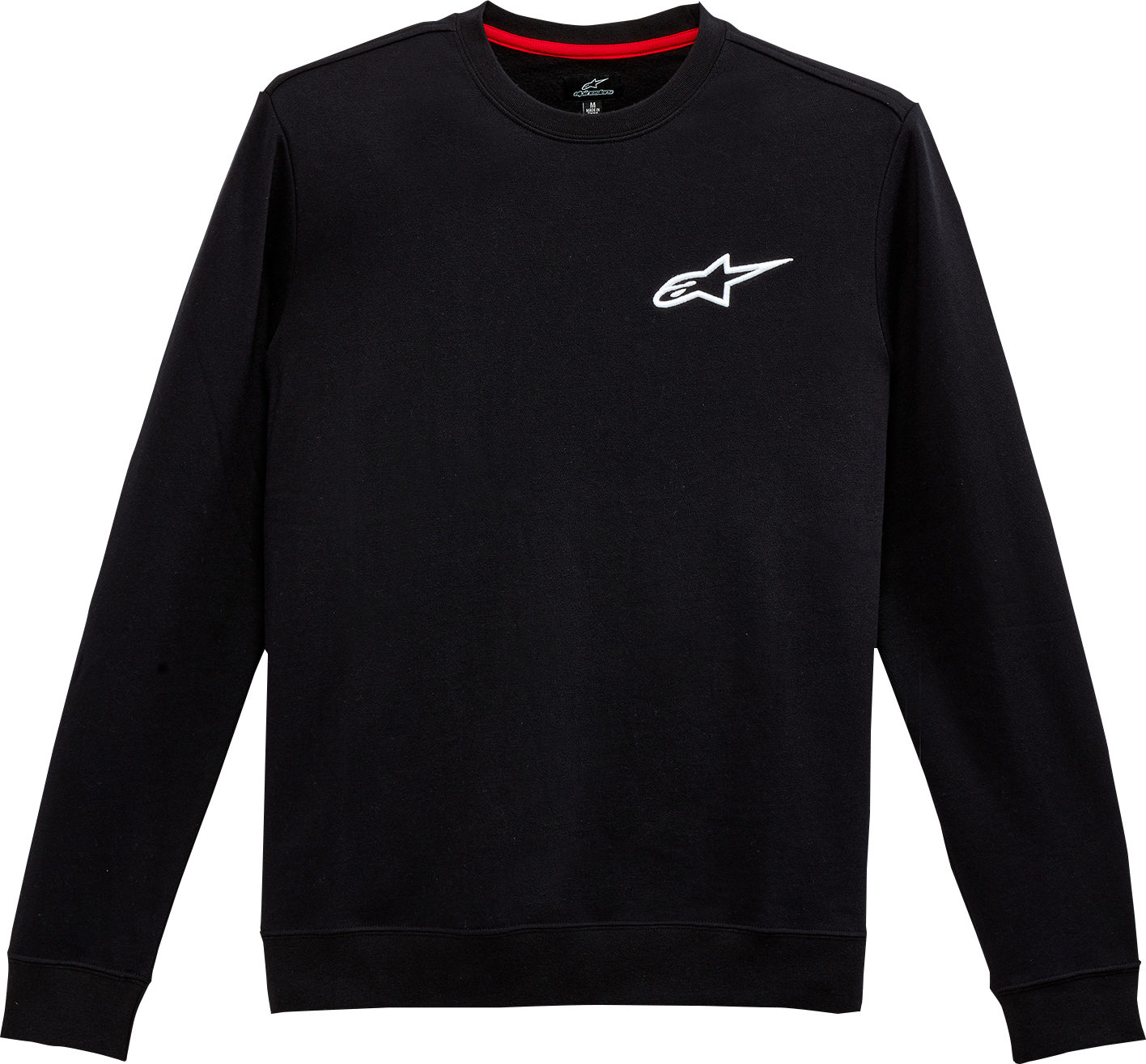 ALPINESTARS, Alpinestars Ageless Crew Fleece Black XL - Durable Cotton-Polyester Blend