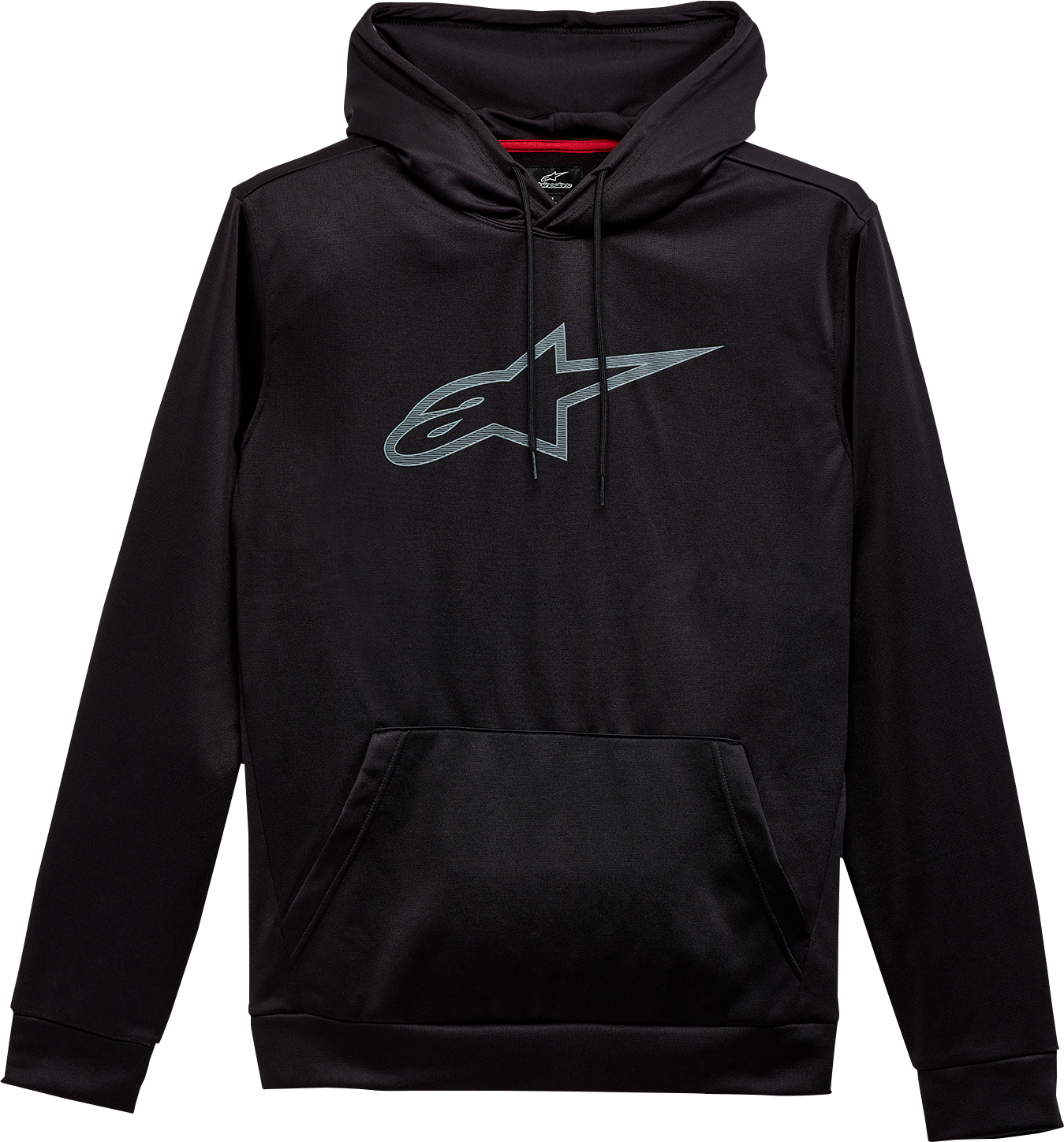 Black Alpinestars Inception Athletic Hoodie in medium size, featuring the brand logo and sporty design.