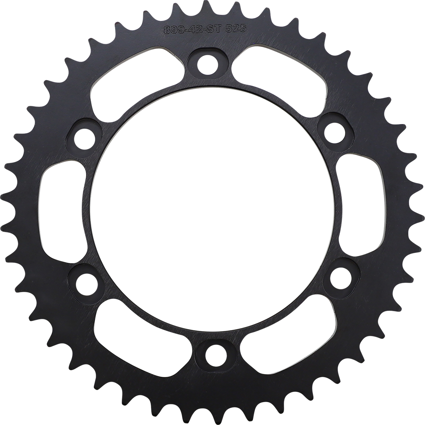 Moose Offroad steel rear sprocket for KTM, 42-tooth, durable metal construction, designed for off-road motorcycle performance.