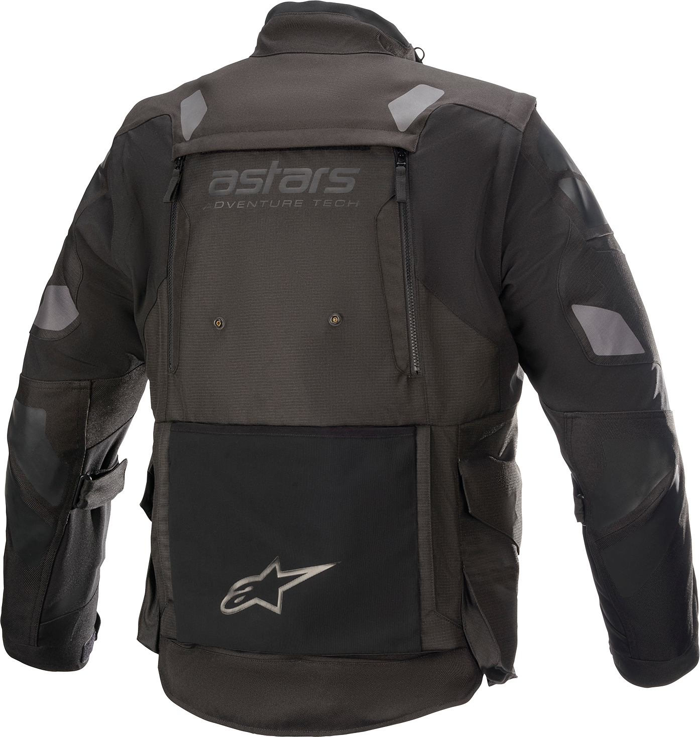 Alpinestars Halo Drystar waterproof mesh motorcycle jacket in black, small size, with protective armor and high-visibility accents.