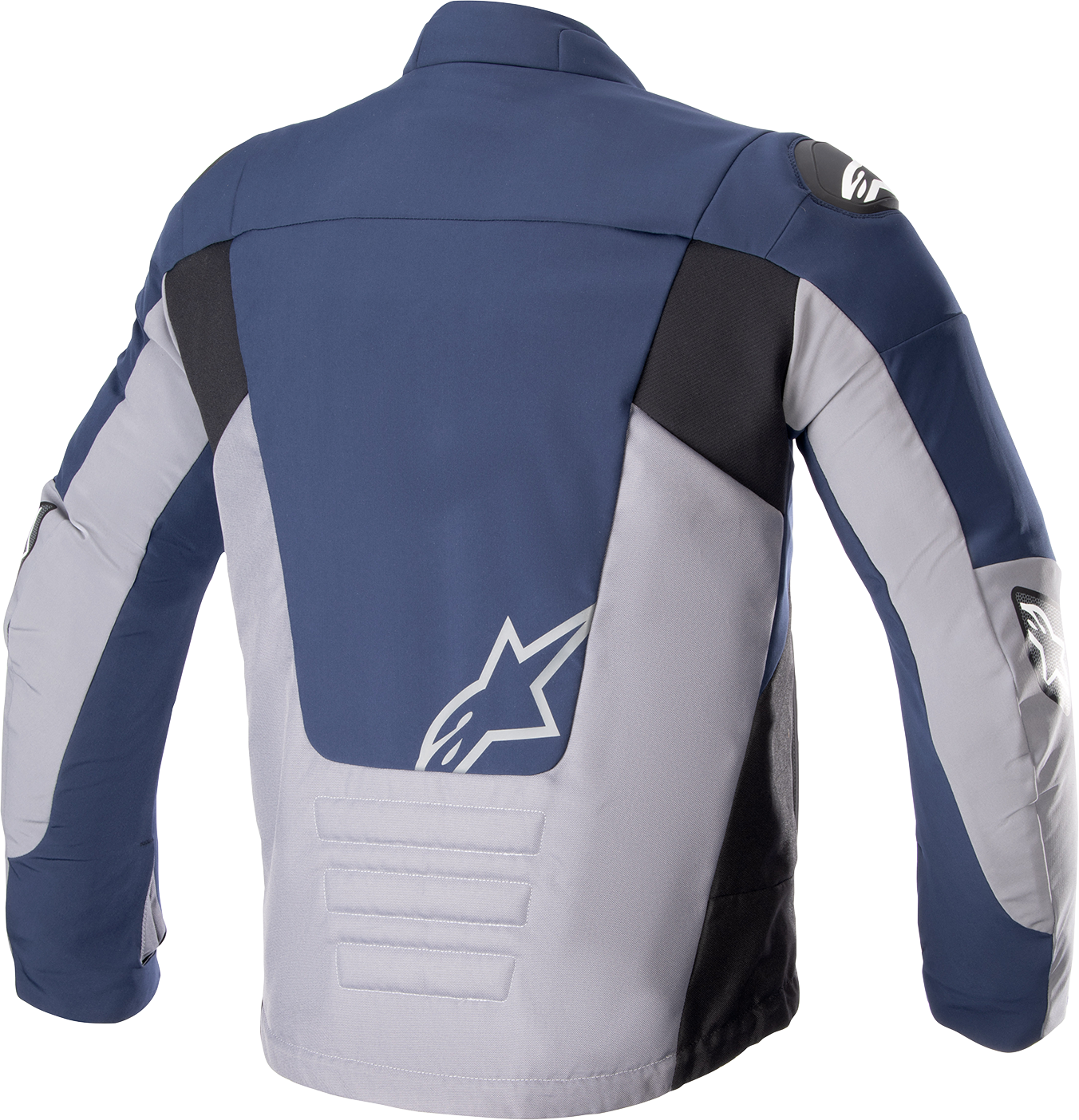 Alpinestars SMX Waterproof Motorcycle Jacket in night navy and dark gray, 2XL, featuring Tech-Air® 5 compatibility.