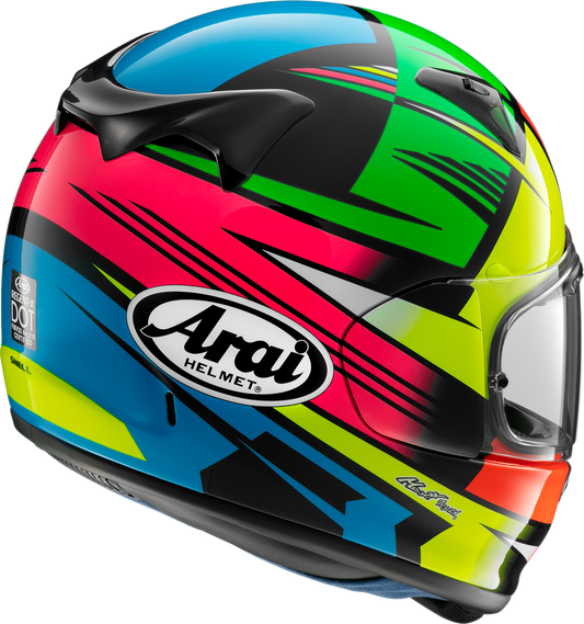 Arai Helmets Regent-X Rock Multi motorcycle helmet in medium size with detailed graphics and vent openings