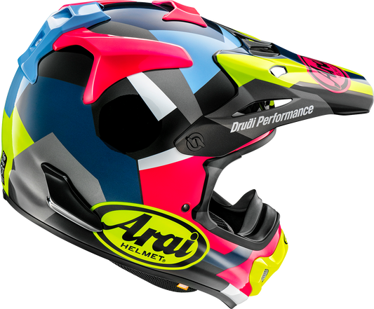 Arai VX-Pro4 Block helmet in XS size by Arai Helmets, featuring a sleek design and secure chin strap.