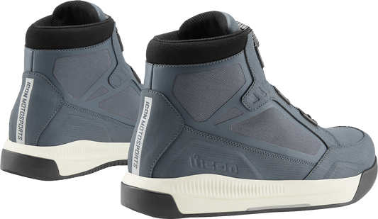 ICON Patrol 3â„¢ waterproof grey boots for men, size 7, featuring rugged design and durable waterproof material.