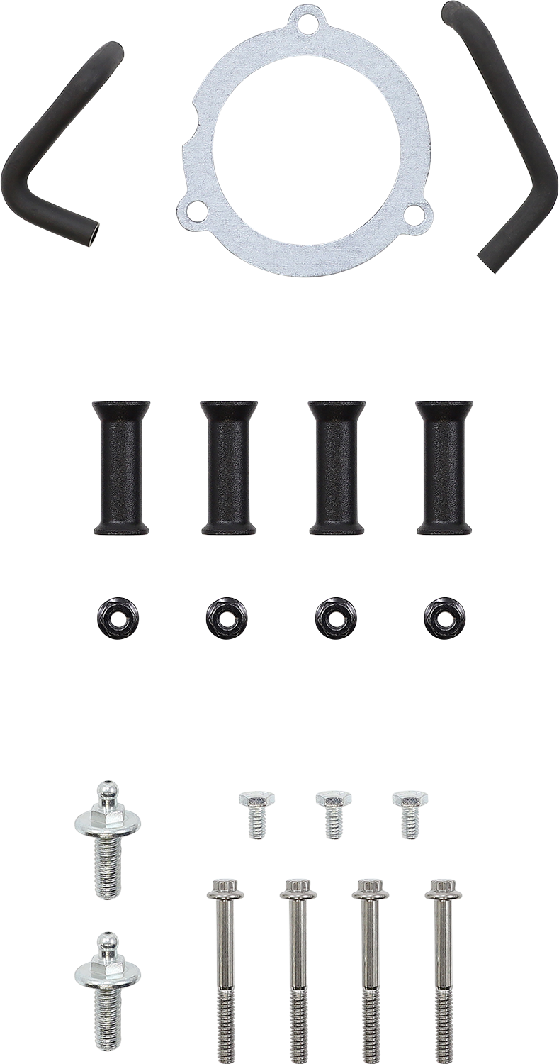 VANCE & HINES VO2 Insight Air Intake Kit in Black Wrinkle finish, designed for motorcycle engines.