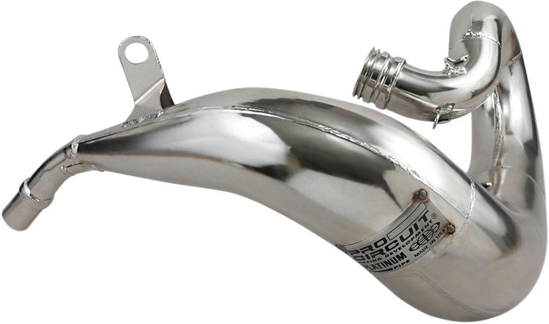 Pro Circuit Platinum Pipe 0851925 motorcycle exhaust system with nickel plating, high-performance motorcycle exhaust for enhanced power.
