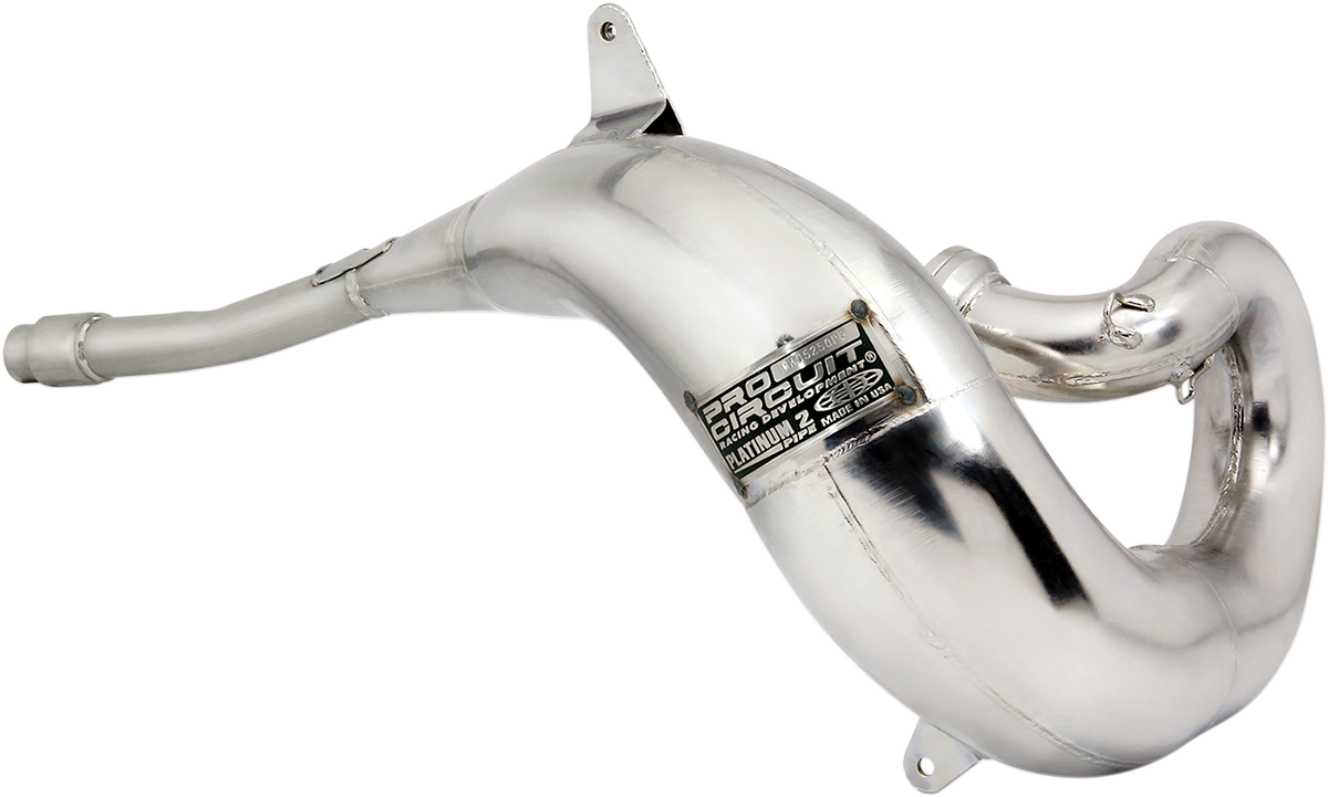 Pro Circuit R-304 Silencer for two-stroke engines, black metal exhaust muffler with mounting hardware, compatible with motocross bikes