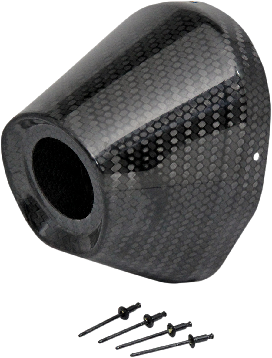 PRO CIRCUIT carbon fiber replacement end cap for Ti-5/Ti-6 PC4022-0003 motorcycle exhaust system.