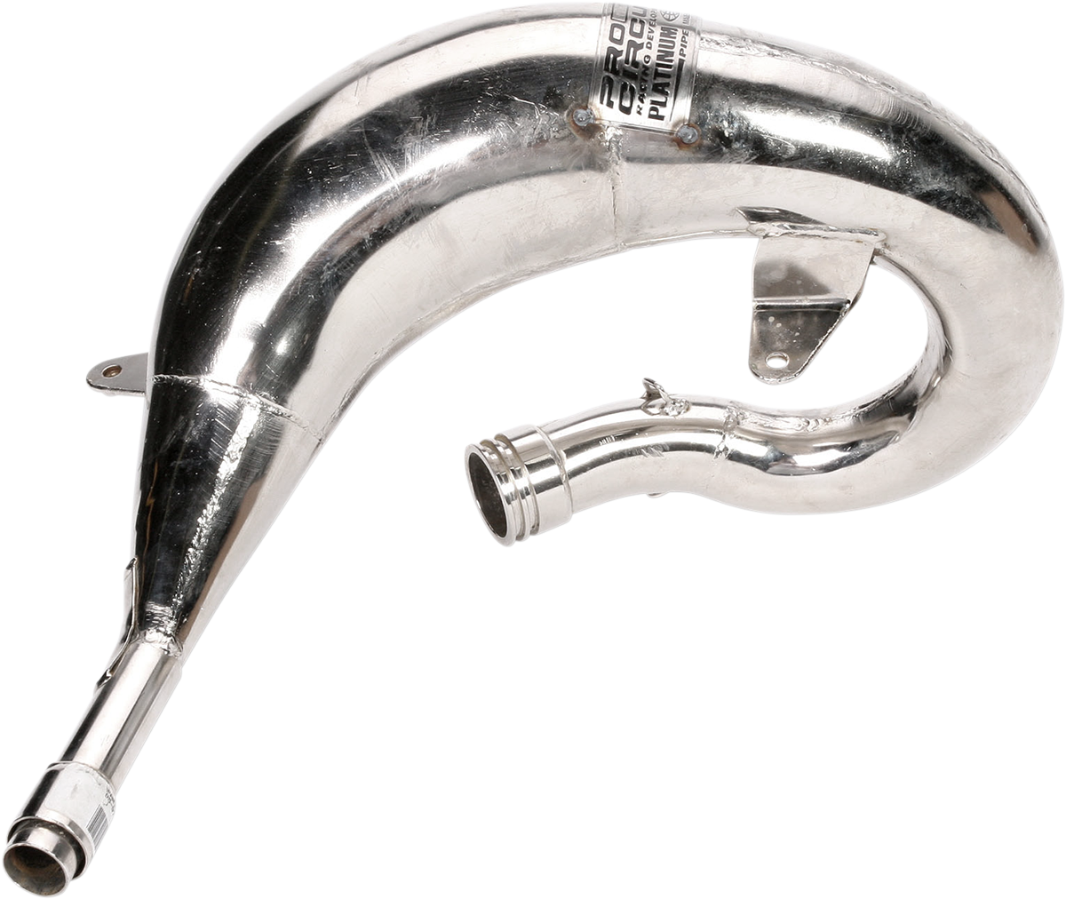 Pro Circuit Platinum Head Pipe PK95125P for motorcycle exhaust system, metal construction with polished finish