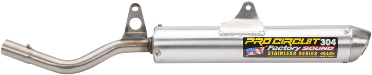 PRO CIRCUIT 304 Silencer SK95200D-SE for motorcycle exhaust system, showcasing durable metal construction and sleek design.