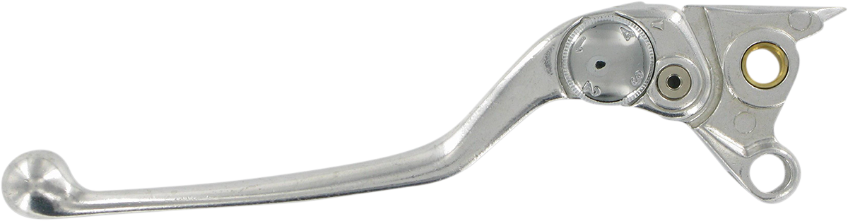 Parts Unlimited adjustable clutch lever made of high-quality alloy for motorcycle replacement, featuring a sleek, durable design.