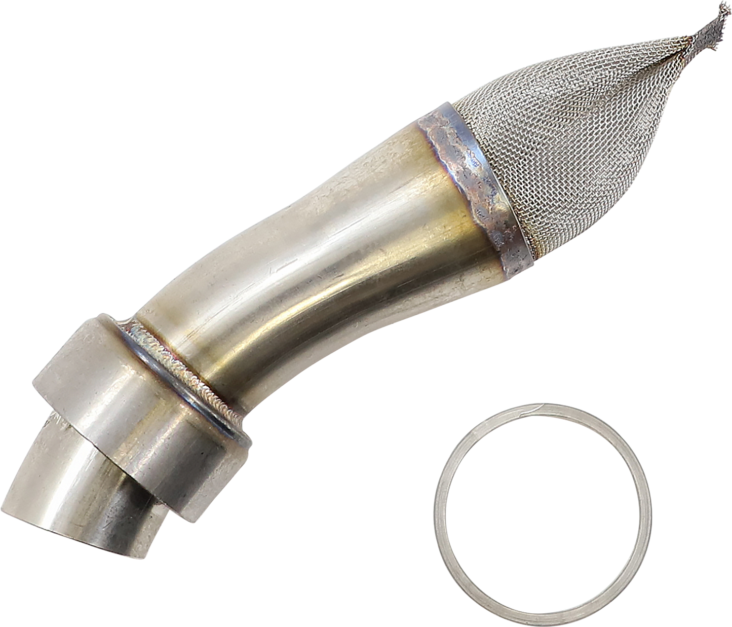 FMF Quiet Core Insert 4.1 RCT 040689 for motorcycle exhaust system, showing the compact, cylindrical metal insert with FMF branding