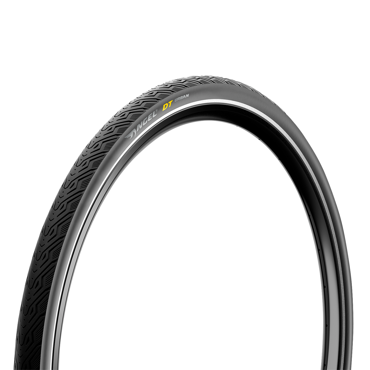 PIRELLI Angel™ DT Urban bike tire 700x35C (37-622) with 23C tread for city cycling, featuring durable rubber and urban tread pattern.